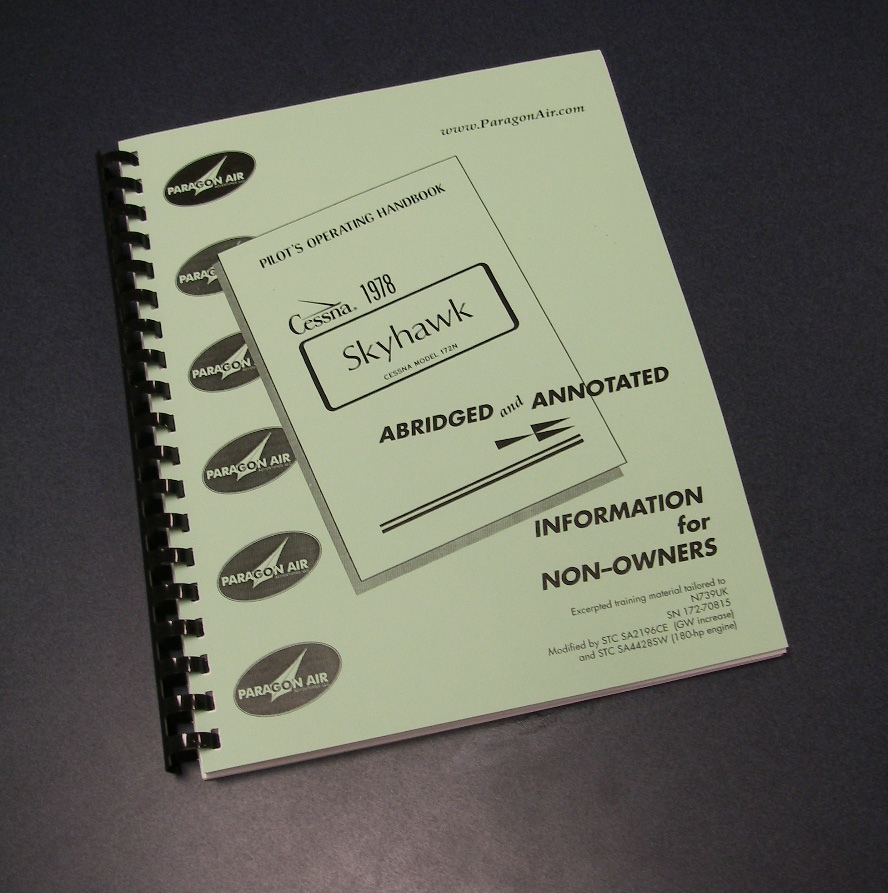 Information Manual customized for N739UK including gross weight increase and 180-hp engine upgrade available from Paragon Air Ad