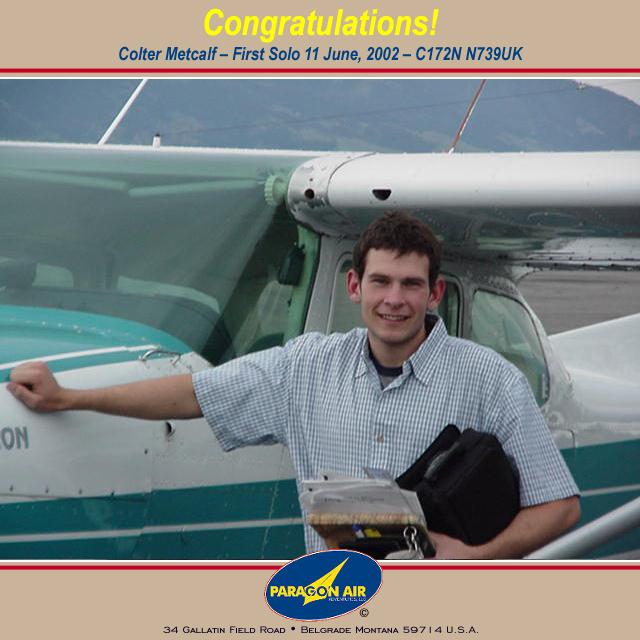 020611 Colter Metcalf -- First Solo