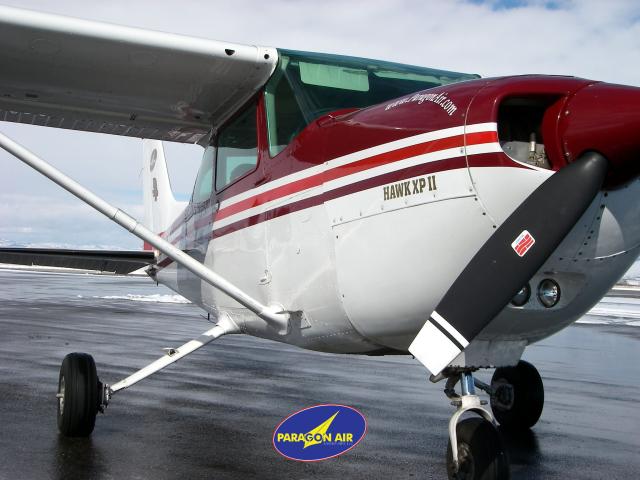 N758WM right nose low