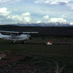 Skyhawk N97LF at Wilsall (9U1)
